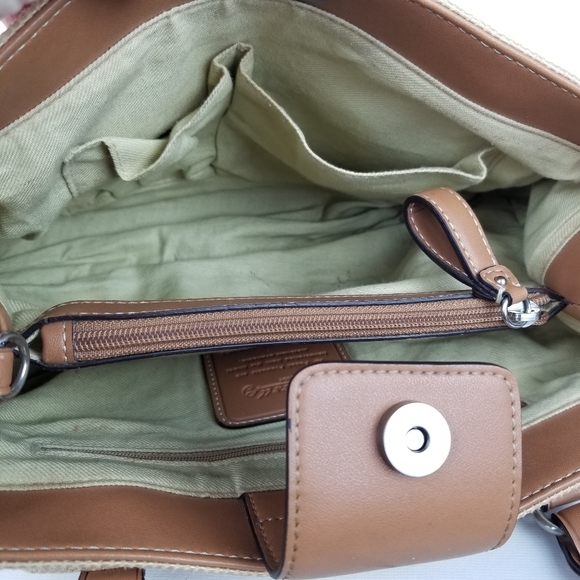 Fossil VINTAGE Woven Straw Satchel Bag - Picture 6 of 10